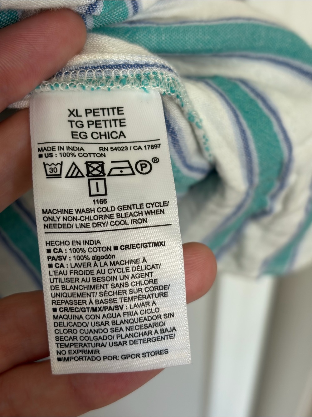 Old Navy Crinkle Cotton Gauze Button-Down Romper in Blue Stripe - Size XL Petire - Picture 7 of 8